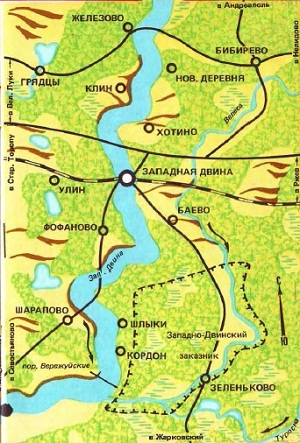 Карта западной двины в витебской области